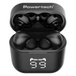POWERTECH earphones με θήκη φόρτισης PT-1227