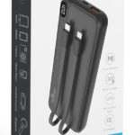 POWERTECH power bank με καλώδια και οθόνη PT-1063 10000mAh