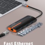 LDNIO USB hub DS-26U με θύρα δικτύου
