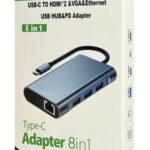 POWERTECH docking station BYL-2311 8 θυρών