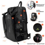 ARCTIC HUNTER τσάντα πλάτης B00391 με θήκη μπάλας & laptop
