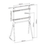 BRATECK βάση δαπέδου FS12-46F-01 για τηλεόραση 49-70"