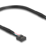 DELOCK αντάπτορας USB 2.0 Pin σε 2x USB Type-E Key A 67176 με USB pin καλώδιο
