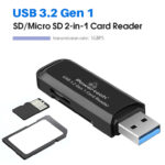 POWERTECH card reader PT-1112 για SD & micro SD