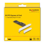 DELOCK κάρτα επέκτασης PCIe x4 σε M.2 M Key 110mm 89836