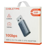 CABLETIME αντάπτορας USB-C σε USB CT-AMCF10-AG