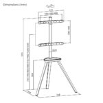 BRATECK βάση δαπέδου FS35-44F-02 για τηλεόραση 45-65" έως 40kg