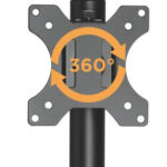 BRATECK Βάση γραφείου LDT40-G02 για 2 οθόνες 17" – 32"