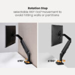 BRATECK βάση γραφείου LDT56-C012 για οθόνη 17"-32"