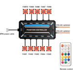 POWERTECH RGB fan controller PCF01-5C με ασύρματο χειριστήριο