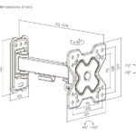 POWERTECH επιτοίχια βάση PT-1277 για τηλεόραση 13-32"