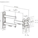 POWERTECH επιτοίχια βάση PT-1279 για τηλεόραση 13-32"