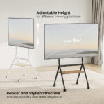 BRATECK βάση δαπέδου TTF13E-46FW για τηλεόραση 37-86" έως 80kg