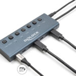 DELOCK USB-C hub 63410 με διακόπτες