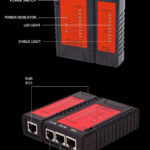 NOYAFA tester καλωδίων δικτύου NF-468PF για PoE RJ45 & RJ11