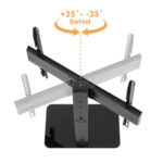 POWERTECH επιτραπέζια βάση PT-1328 για τηλεόραση 37-70"