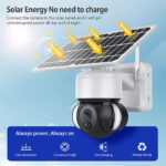 SECTEC smart ηλιακή κάμερα ST-S518M-3M με προβολείς