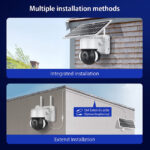 SECTEC smart ηλιακή κάμερα ST-S518M-3M με προβολείς