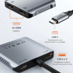 CABLETIME docking station CT-CM2H4K-AG