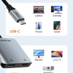 CABLETIME docking station CT-CM2H4K-AG