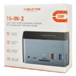 CABLETIME docking station DOCK162-AG2 15 θύρες