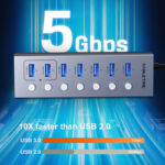 CABLETIME USB hub CT-HUBU7-AG