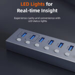 CABLETIME USB hub CT-HUBU7-AG
