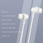CELEBRAT earphones με μικρόφωνο G19