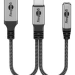GOOBAY αντάπτορας USB-C σε 3.5mm & USB-C 74524