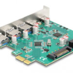 DELOCK κάρτα επέκτασης PCIe x1 σε 3x USB/2x USB-C/19-pin 90109