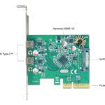 DELOCK κάρτα επέκτασης PCI Express x4 σε 2x USB-C 90397