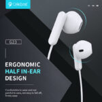CELEBRAT earphones με μικρόφωνο G23