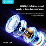CELEBRAT earphones με μικρόφωνο G34