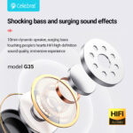 CELEBRAT earphones με μικρόφωνο G35