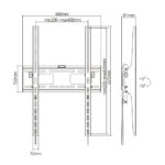 BRATECK επιτοίχια βάση LP42-64AT για τηλεόραση 37"-75"