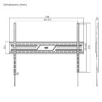 POWERTECH επιτοίχια βάση τηλεόρασης PT-1369