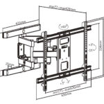 BRATECK επιτοίχια βάση LPA61-466 για τηλεόραση 37-80"