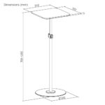 BRATECK βάση projector δαπέδου PRB-23P