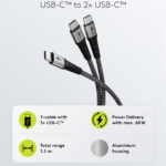 GOOBAY καλώδιο USB-C σε 2x USB-C 75739