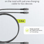 GOOBAY καλώδιο USB-C σε 2x USB-C 75739