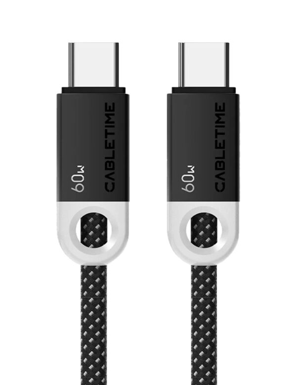 CABLETIME καλώδιο USB-C CT-CM60-PBW