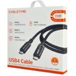 CABLETIME καλώδιο USB-C σε USB-C CT-USB4