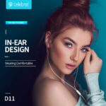 CELEBRAT earphones με μικρόφωνο D11