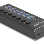 DELOCK USB hub 64326 με διακόπτες