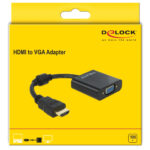 DELOCK αντάπτορας HDMI σε VGA 65512