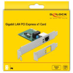 DELOCK κάρτα επέκτασης PCI Express σε RJ45 90381