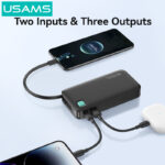 USAMS power bank CD224 με καλώδιο USB-C