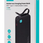 USAMS power bank CD224 με καλώδιο USB-C