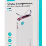 USAMS power bank CD224 με καλώδιο USB-C
