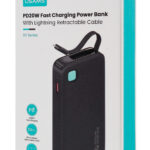 USAMS power bank CD225 με καλώδιο Lightning